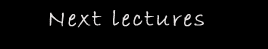 Next lectures