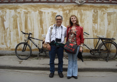 Sylvie Levey filming Shanghai Waiting for Paradise